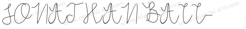 JONATHAN BALL字体转换